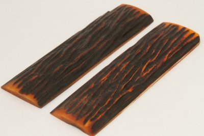 Plaquettes pour la coutellerie, os cerf&eacute; (chameau), ref:POcerf&eacute;72710