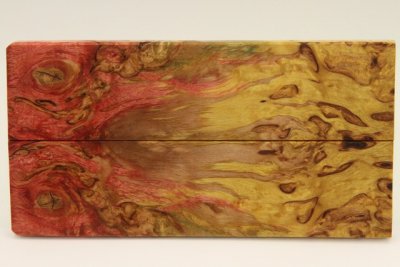 Plaquettes pour la coutellerie, Bouleau de Car&eacute;lie stabilis&eacute; multicolore, ref:PBMs72732mu