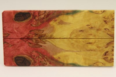 Plaquettes pour la coutellerie, Bouleau de Car&eacute;lie stabilis&eacute; multicolore, ref:PBMs72733mu