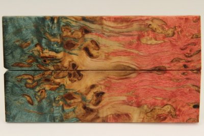 Plaquettes pour la coutellerie, Bouleau de Car&eacute;lie stabilis&eacute; multicolore, ref:PBMs72735mu