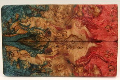 Plaquettes pour la coutellerie, Bouleau de Car&eacute;lie stabilis&eacute; multicolore, ref:PBMs72736mu