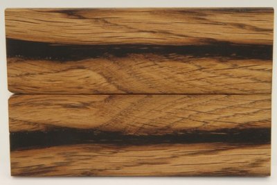 Plaquettes pour la coutellerie, Ch&ecirc;ne + r&eacute;sine noire, ref:PRCH72755