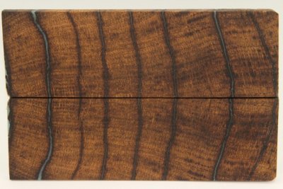 Plaquettes pour la coutellerie, Ch&ecirc;ne + r&eacute;sine bleue, ref:PRCH72756