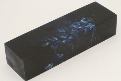 Bloc pour la coutellerie, r&eacute;sine bleue, ref:BRR72760