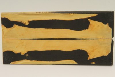 Plaquettes pour la coutellerie, loupe de Buis + r&eacute;sine noire, ref:PRLpBU72762