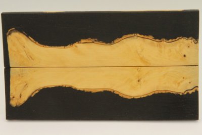 Plaquettes pour la coutellerie, loupe de Buis + r&eacute;sine noire, ref:PRLpBU72764