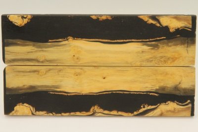 Plaquettes pour la coutellerie, loupe de Buis + r&eacute;sine noire, ref:PRLpBU72763