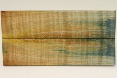 Plaquettes pour la coutellerie, Erable sycomore ond&eacute; stabilis&eacute; multicolore, ref:PESOs72800mu
