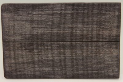 Plaquettes pour la coutellerie, Erable sycomore ond&eacute; stabilis&eacute; noir, ref:PESOs72814nr