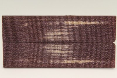 Plaquettes pour la coutellerie, Erable sycomore ond&eacute; stabilis&eacute; violet, ref:PESOs72819vi
