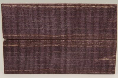 Plaquettes pour la coutellerie, Erable sycomore ond&eacute; stabilis&eacute; violet, ref:PESOs72822vi