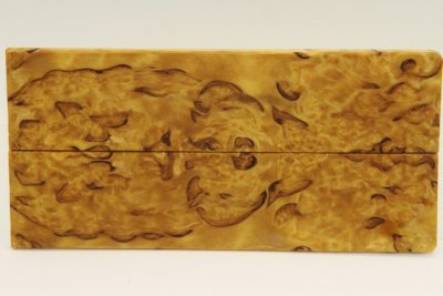 Plaquettes pour la coutellerie, Bouleau de Car&eacute;lie stabilis&eacute; jaune, ref:PBMs72823j
