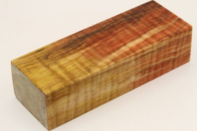 Bloc pour la coutellerie, Erable sycomore ond&eacute; stabilis&eacute; multicolore, ref:BESOs72852mu