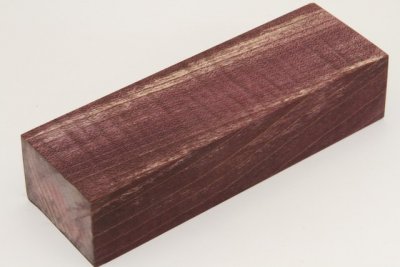 Bloc pour la coutellerie, Erable sycomore ond&eacute; stabilis&eacute; violet, ref:BESOs72859vi