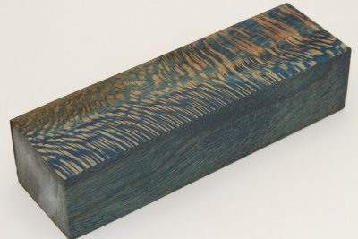 Bloc pour la coutellerie, Platane stabilis&eacute; bleu, ref:BPLs72865b