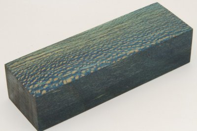 Bloc pour la coutellerie, Platane stabilis&eacute; bleu, ref:BPLs72867b