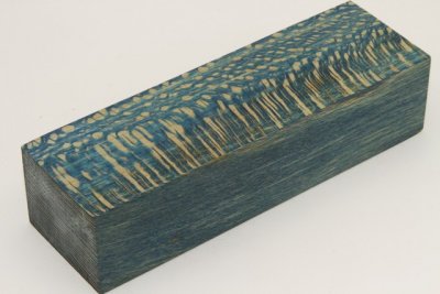 Bloc pour la coutellerie, Platane stabilis&eacute; bleu, ref:BPLs72866b