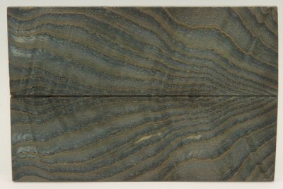 Plaquettes pour la coutellerie, loupe de Fr&ecirc;ne stabilis&eacute; bleue, ref:PLpFrs72875b