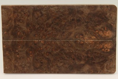 Plaquettes pour la coutellerie, loupe de Chechen stabilis&eacute; naturel, ref:PLpChchs72919