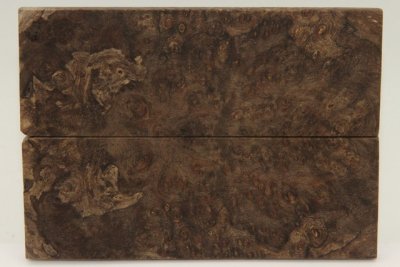 Plaquettes pour la coutellerie, loupe de Chechen stabilis&eacute; naturel, ref:PLpChchs72920