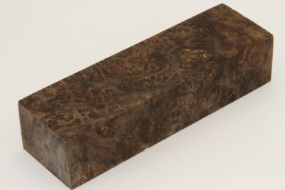 Bloc pour la coutellerie, loupe de Chechen stabilis&eacute; naturel, ref:BLpChchs72914