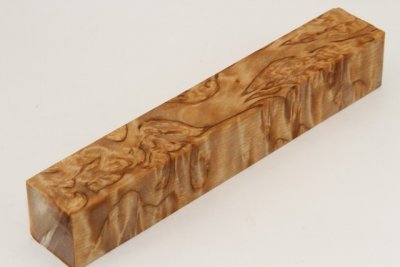 Carrelet &agrave; stylo, Bouleau de Car&eacute;lie stabilis&eacute; naturel, ref:SBMs72957na