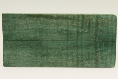 Plaquettes pour la coutellerie, Erable sycomore ond&eacute; stabilis&eacute; vert, ref:PESOs73070ve