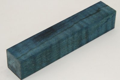 Carrelet &agrave; stylo, Erable sycomore ond&eacute; stabilis&eacute; bleu, ref:SESOs73099b