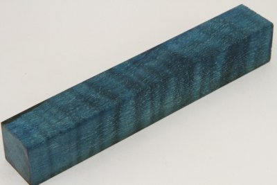 Carrelet &agrave; stylo, Erable sycomore ond&eacute; stabilis&eacute; bleu, ref:SESOs73101b