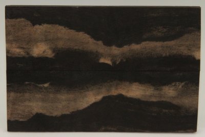 Plaquettes pour la coutellerie, Eb&egrave;ne noire ond&eacute;e atypique, ref:PEbN73116