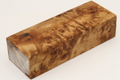 Bloc pour la coutellerie, Loupe de Peuplier stabilis&eacute; naturel, ref:BLpPEs73182na