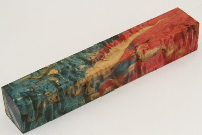 Carrelet &agrave; stylo, Bouleau de Car&eacute;lie stabilis&eacute; multicolore, ref:SBMs73345mu