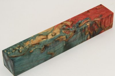 Carrelet &agrave; stylo, Bouleau de Car&eacute;lie stabilis&eacute; multicolore, ref:SBMs73344mu