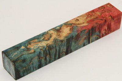 Carrelet &agrave; stylo, Bouleau de Car&eacute;lie stabilis&eacute; multicolore, ref:SBMs73346mu