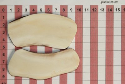 Plaquettes pour la coutellerie, d&eacute;fense de phacoch&egrave;re, ref:PPHACO73698