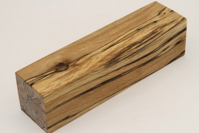 Bloc pour la coutellerie, H&ecirc;tre &eacute;chauff&eacute; stabilis&eacute; naturel, ref:BHs73774na