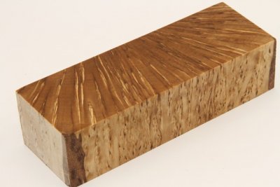 Bloc pour la coutellerie, Bouleau de Car&eacute;lie stabilis&eacute; naturel, ref:BBMs73821na