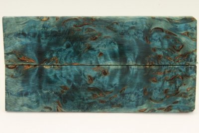 Plaquettes pour la coutellerie, Bouleau de Car&eacute;lie stabilis&eacute; bleu, ref:PBMs73826b
