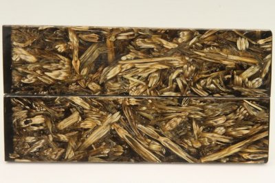 Plaquettes pour la coutellerie, Stramit + r&eacute;sine noire, ref:PStr73842