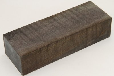 Bloc pour la coutellerie, Erable sycomore ond&eacute; stabilis&eacute; noir/vert, ref:BESOs73885nr