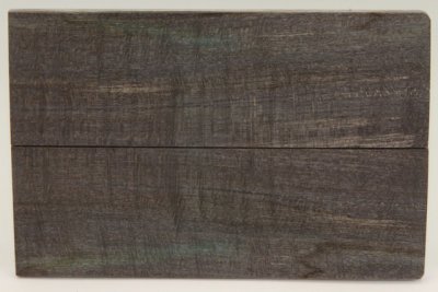 Plaquettes pour la coutellerie, Erable sycomore ond&eacute; stabilis&eacute; noir/vert, ref:PESOs73882nr