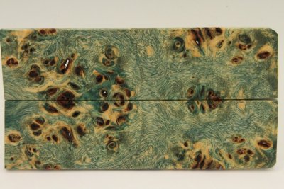 Plaquettes pour la coutellerie, Loupe de Peuplier stabilis&eacute;e vert, ref:PLpPEs73902ve