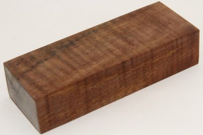 Bloc pour la coutellerie, Erable sycomore ond&eacute; stabilis&eacute; marron, ref:BESOs73949ma