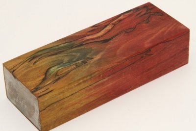 Bloc pour la coutellerie, H&ecirc;tre &eacute;chauff&eacute; stabilis&eacute; multicolore, ref:BHs74191mu