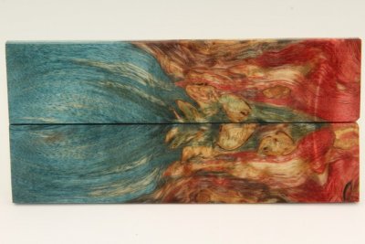 Plaquettes pour la coutellerie, Bouleau de Car&eacute;lie stabilis&eacute; multicolore, ref:PBMs74193mu