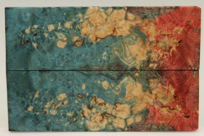 Plaquettes pour la coutellerie, Bouleau de Car&eacute;lie stabilis&eacute; multicolore, ref:PBMs74195mu