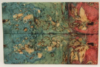 Plaquettes pour la coutellerie, Bouleau de Car&eacute;lie stabilis&eacute; multicolore, ref:PBMs74194mu