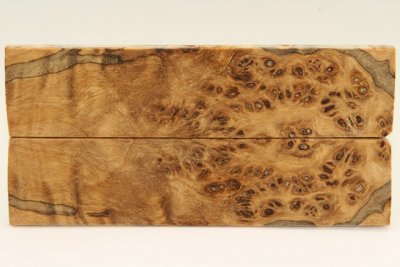 Plaquettes pour la coutellerie, Loupe de Peuplier stabilis&eacute; naturel, ref:PLpPEs74206na