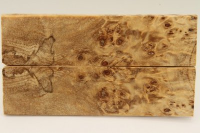 Plaquettes pour la coutellerie, Loupe de Peuplier stabilis&eacute; naturel, ref:PLpPEs74209na