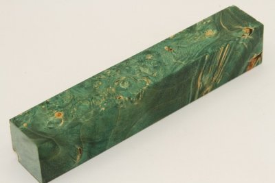 Carrelet &agrave; stylo, Loupe d'Erable N&eacute;gundo stabilis&eacute; vert, ref:SLpErs74230ve